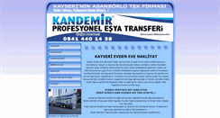 Desktop Screenshot of kandemirnakliyat.com.tr